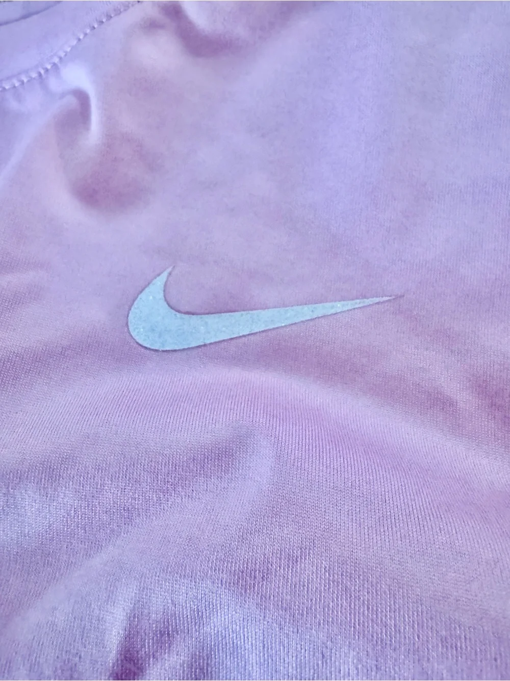 Nike Light Pink Girls Dri-FIT Long Sleeve Athletic Top and Matching leggings - Picture 4 of 8